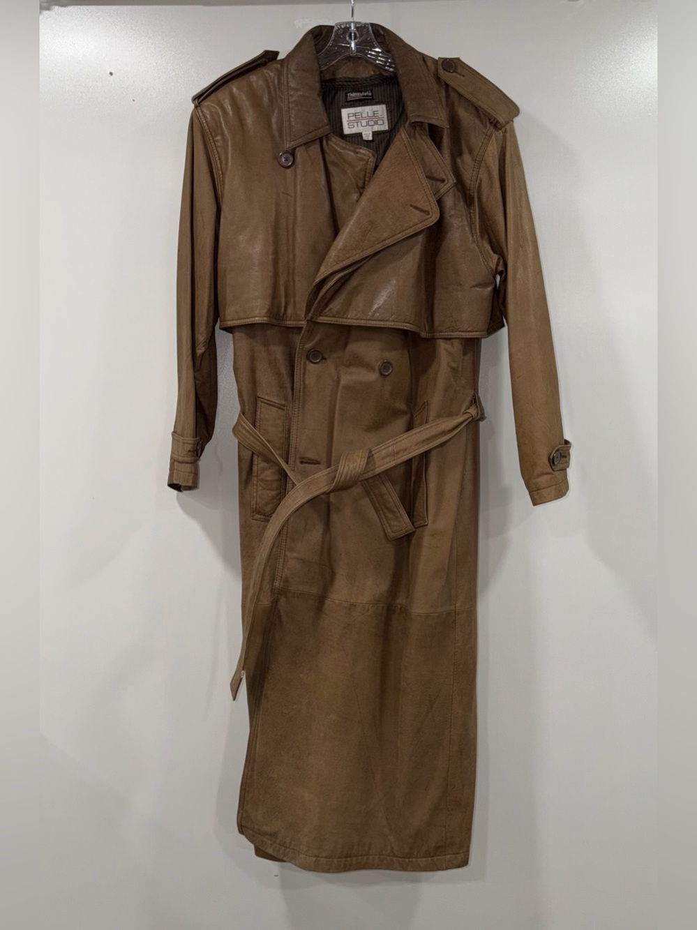 Pelle Studio vintage leather trench coat